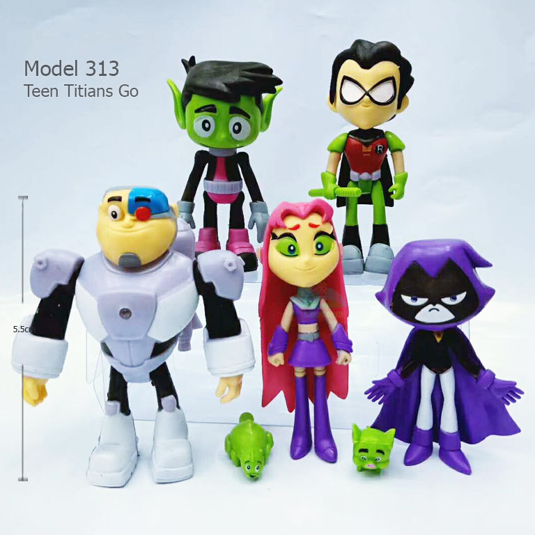 Action Figure Set - Model 313 : Teen Titians Go